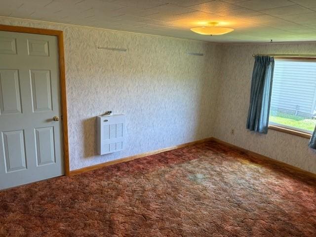 214 Main St, Erwin, NY 14827 - carpeted empty room with heating unit