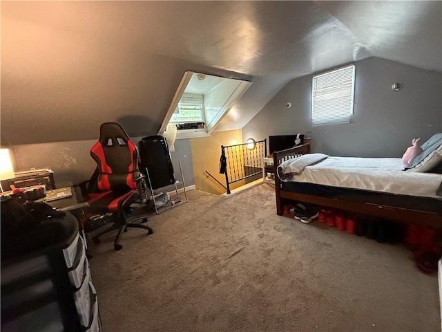 760 Spruce St, Southport, NY 14904 - bedroom featuring lofted ceiling and carpet floors