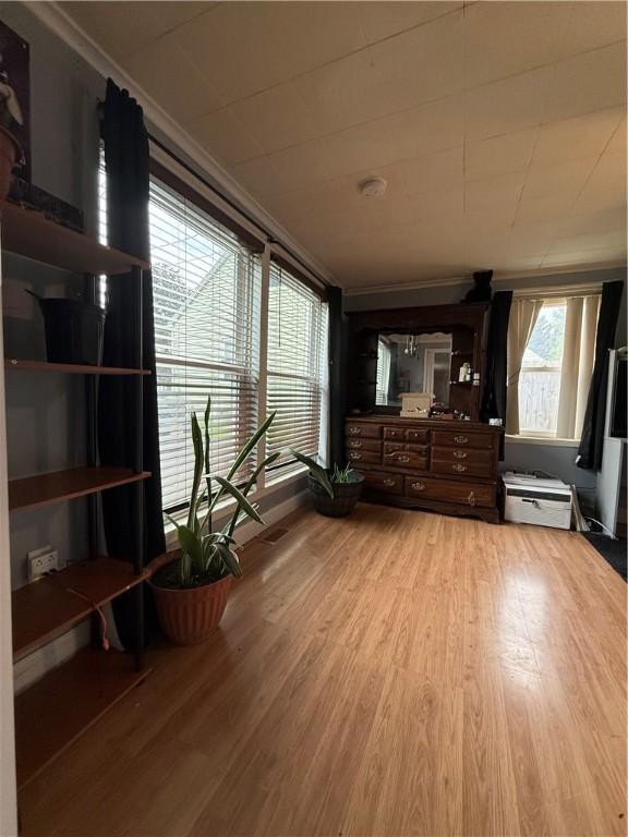 760 Spruce St, Southport, NY 14904 - unfurnished room featuring ornamental molding and light wood finished floors