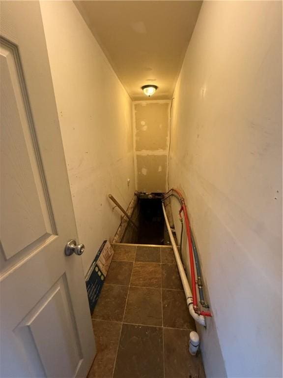 760 Spruce St, Southport, NY 14904 - staircase featuring tile patterned flooring