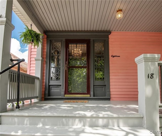 18 Avery Pl, Utica, NY 13502 - view of exterior entry featuring a porch