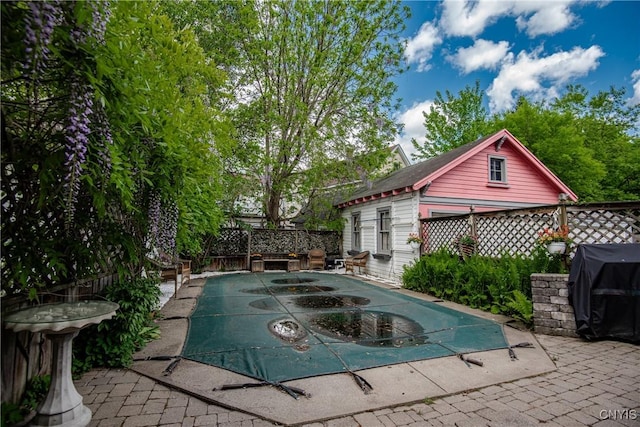 18 Avery Pl, Utica, NY 13502 - view of pool featuring area for grilling and a patio area