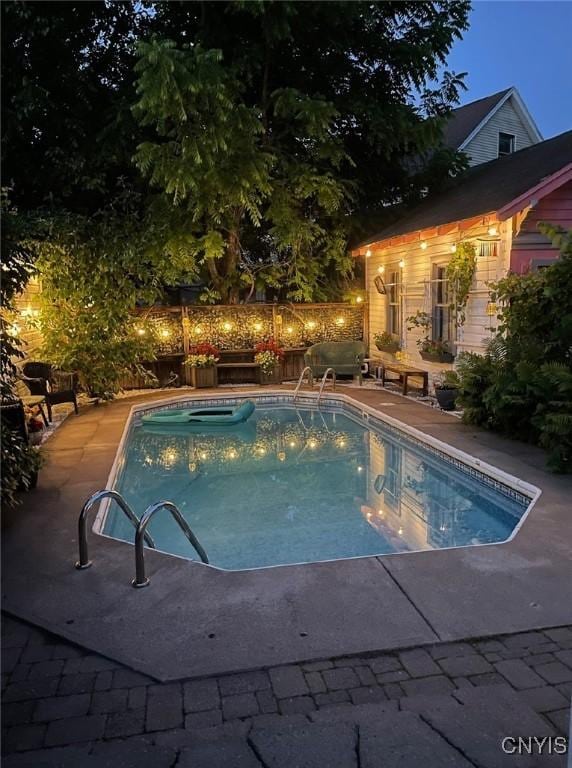 18 Avery Pl, Utica, NY 13502 - view of swimming pool with a patio area and a fenced backyard