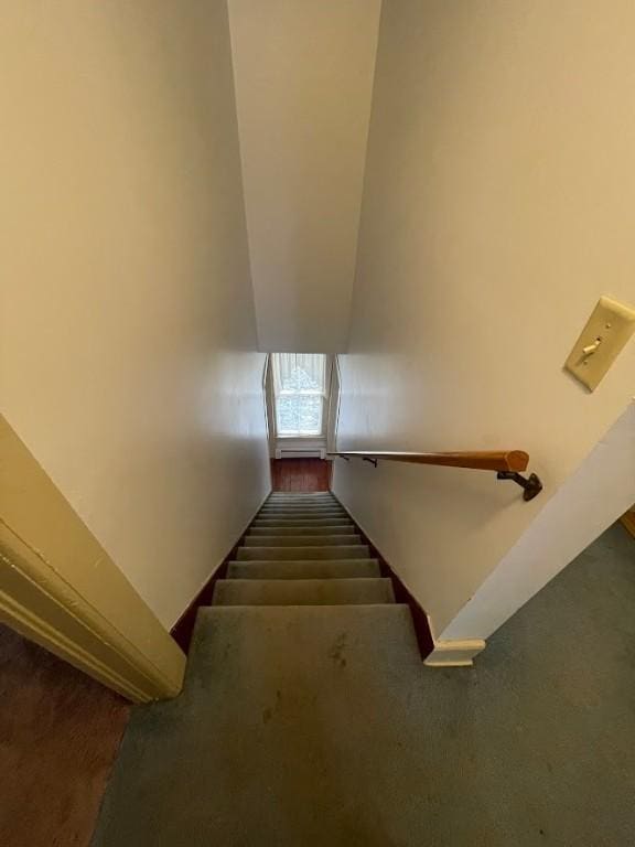 211 Main St, Delhi, NY 13753 - staircase featuring carpet floors