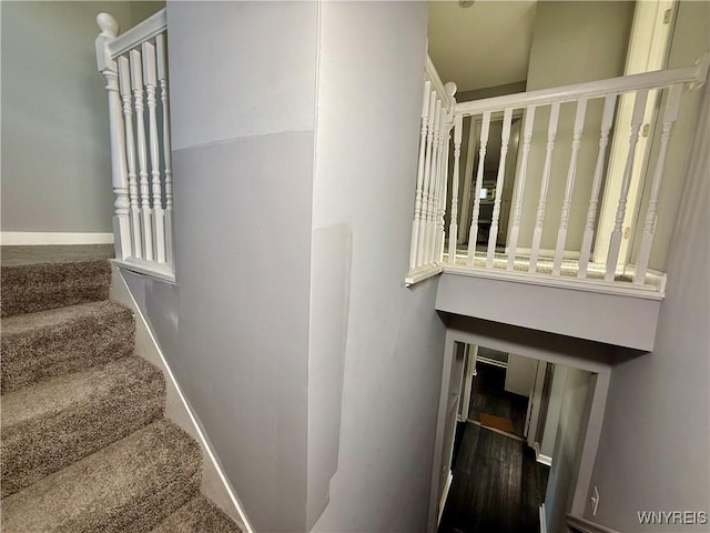 101 Spruce St, Lackawanna, NY 14218 - staircase featuring baseboards