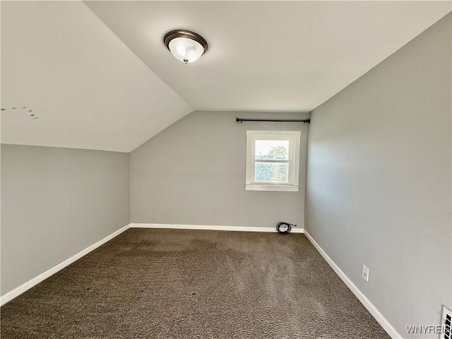 101 Spruce St, Lackawanna, NY 14218 - bonus room featuring lofted ceiling, carpet, and baseboards