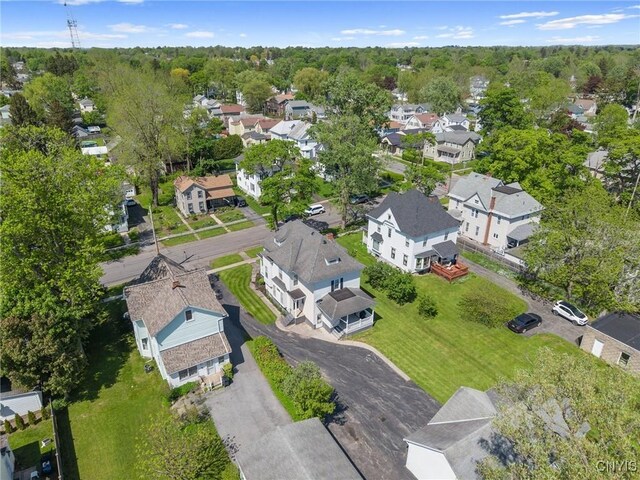 aerial view of residential area