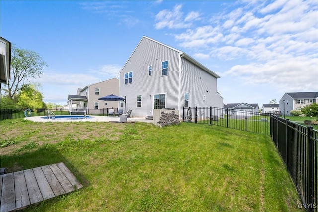 rear view of property with a patio