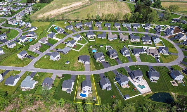 aerial view of property's location