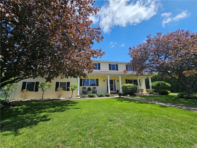 4862 Cross St, Campbell, NY 14821 - traditional-style home featuring covered porch and a front yard