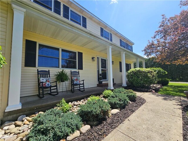 4862 Cross St, Campbell, NY 14821 - view of front facade featuring a porch