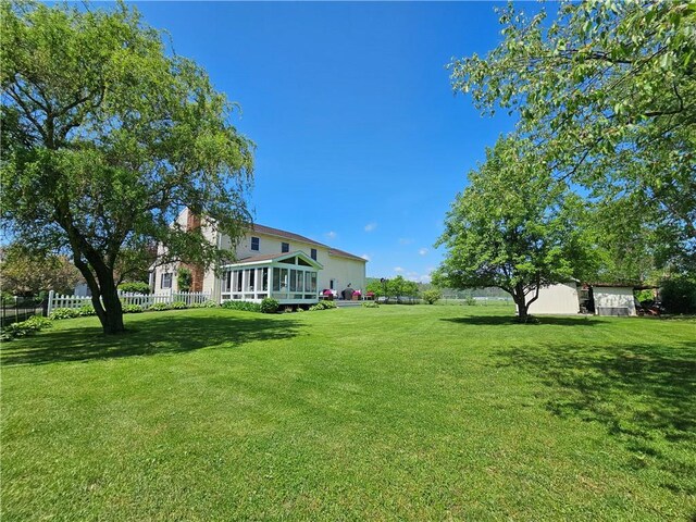 4862 Cross St, Campbell, NY 14821 - view of yard with a sunroom