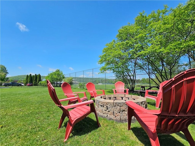 4862 Cross St, Campbell, NY 14821 - view of yard with an outdoor fire pit
