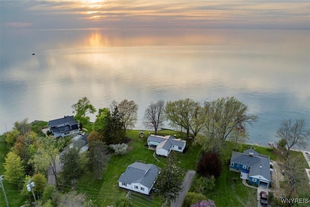 9910 Shorecliff Rd, Evans, NY 14006 - aerial view at dusk of a water view