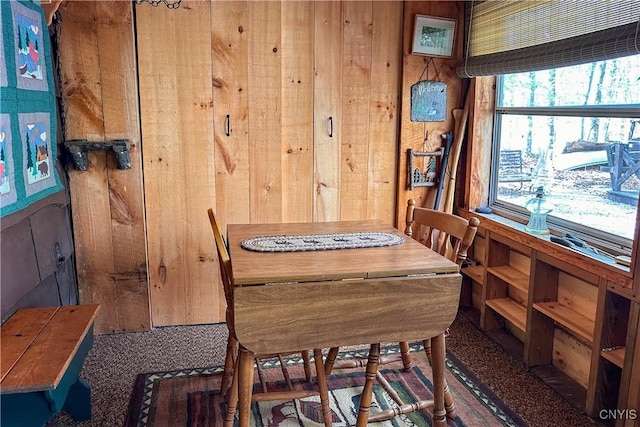 123 Mohawk Dr W, Webb, NY 13420 - dining room with wood walls