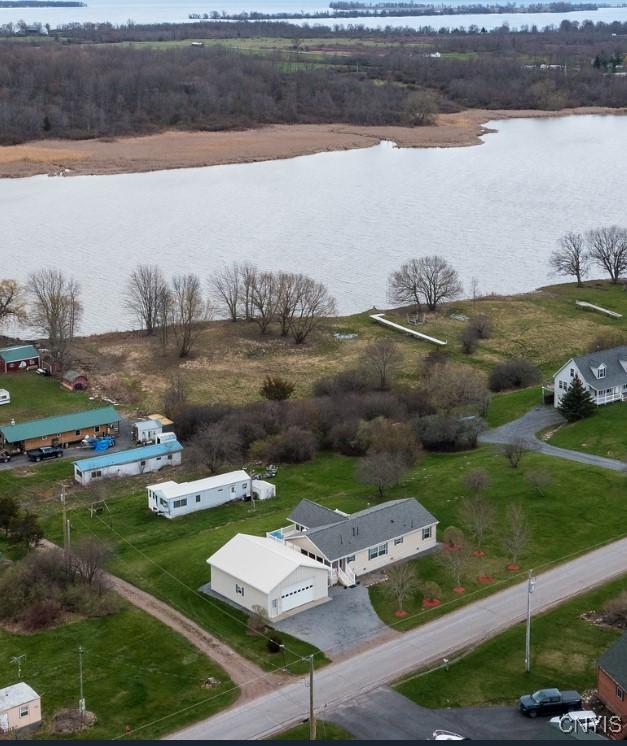 2570 Humphrey Rd, Cape Vincent, NY 13618 - drone / aerial view of a nearby body of water