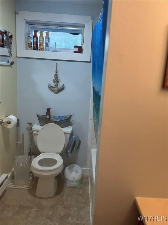 158 E Main St, Concord, NY 14141 - full bathroom with toilet and tile patterned floors