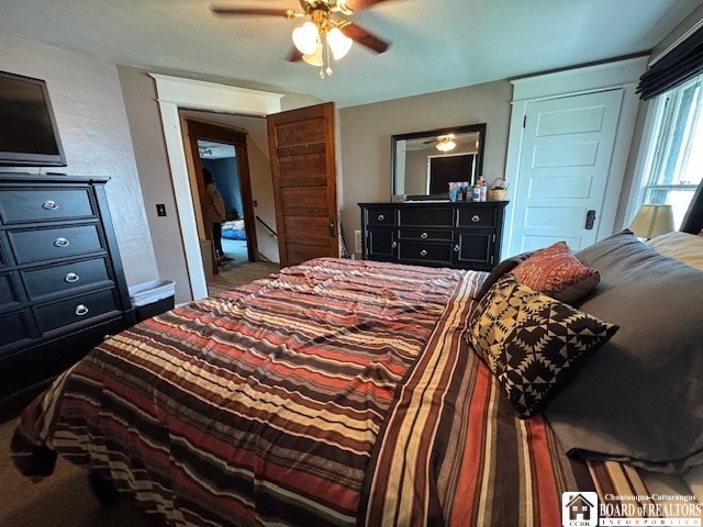 416 Robin St, Dunkirk-City, NY 14048 - bedroom with carpet flooring and ceiling fan