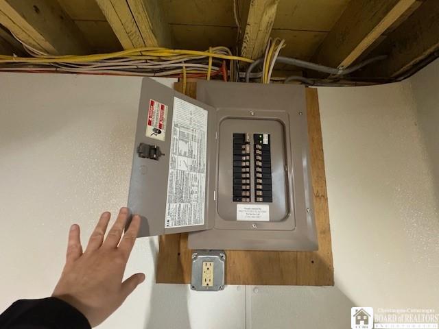 416 Robin St, Dunkirk-City, NY 14048 - utility room featuring electric panel