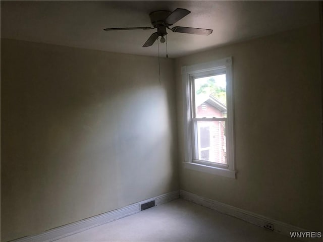 515 9th St, Niagara Falls, NY 14301 - unfurnished room featuring plenty of natural light, ceiling fan, and baseboards