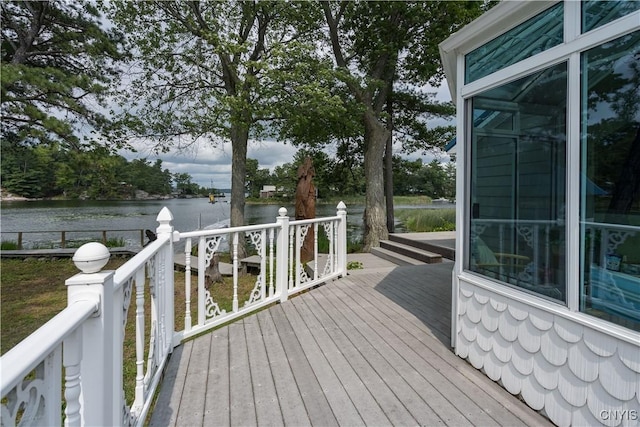 1 Haloah, Hammond, NY 13646 - wooden deck with a water view
