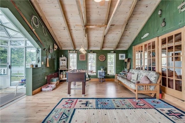 1 Haloah, Hammond, NY 13646 - playroom featuring wood finished floors, wood ceiling, and healthy amount of natural light
