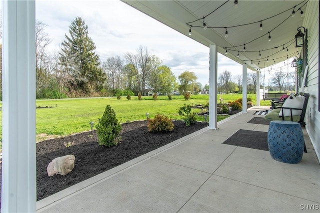 26618 Three Mile Point Rd, Lyme, NY 13622 - view of patio / terrace with covered porch