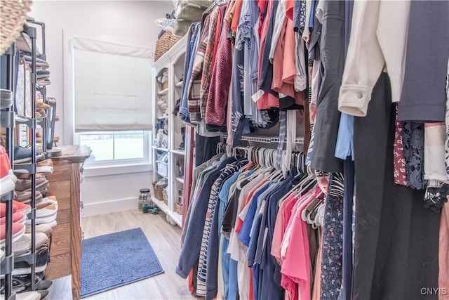 26618 Three Mile Point Rd, Lyme, NY 13622 - walk in closet featuring wood finished floors