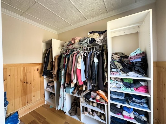 442 Front St, Owego, NY 13827 - walk in closet with wood finished floors