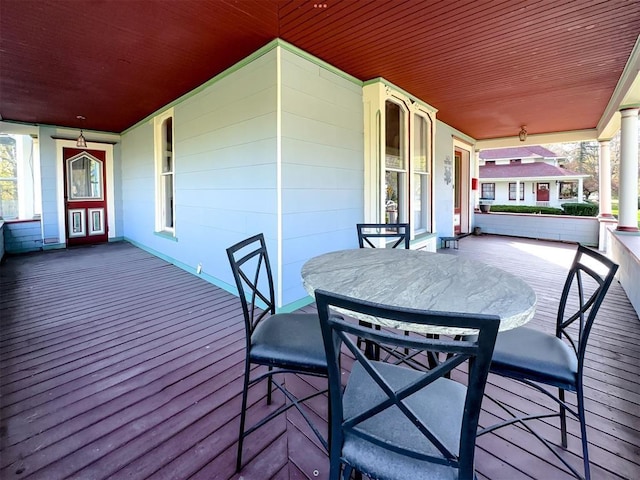 442 Front St, Owego, NY 13827 - deck featuring a porch