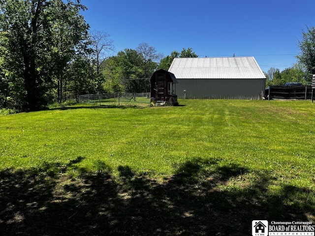 11604 York Rd, Hanover, NY 14136 - view of yard with an outbuilding and a pole building