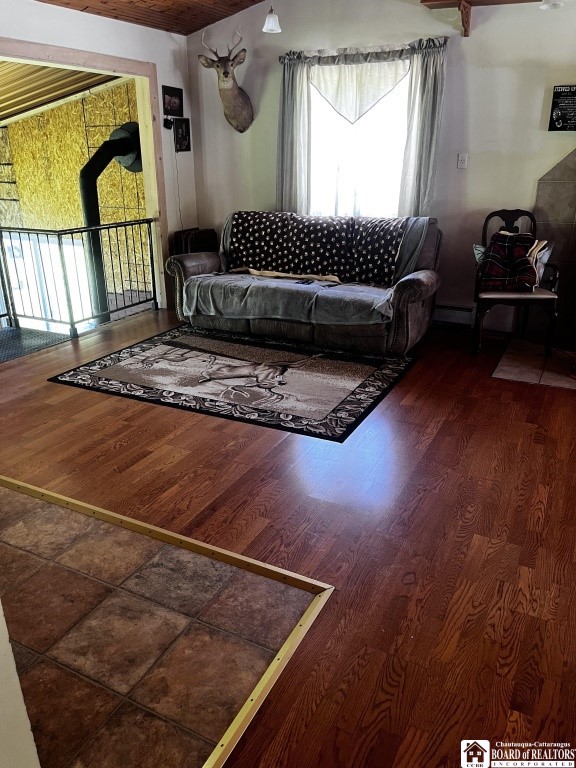 11604 York Rd, Hanover, NY 14136 - living area featuring healthy amount of natural light and wood finished floors