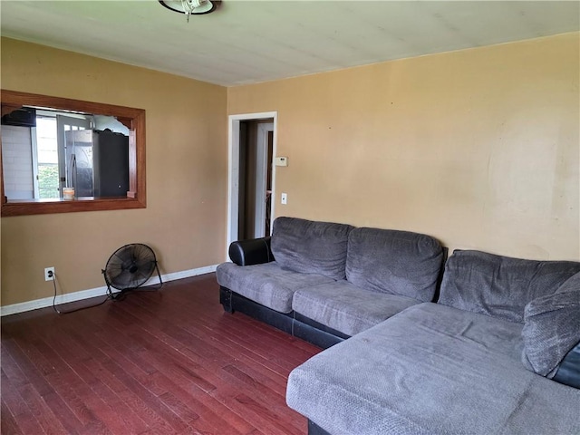 206 Pritchard Ave, Corning City, NY 14830 - living area featuring wood finished floors and baseboards