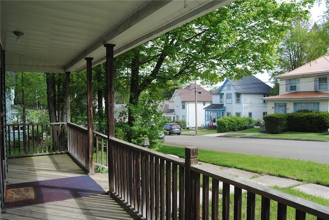 115 Lincoln St, Kane-Borough, PA 16735 - deck with covered porch and a residential view