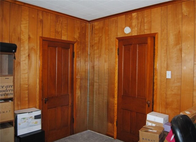 115 Lincoln St, Kane-Borough, PA 16735 - entryway featuring wooden walls