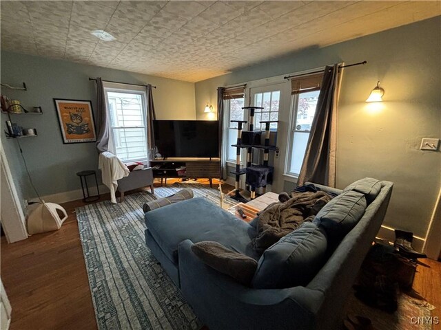 513 Tennyson Ave Unit 15, Syracuse, NY 13204 - living room with wood finished floors and baseboards