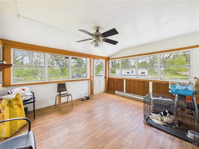 1847 Tuscarora Rd, Niagara, NY 14304 - sunroom / solarium with vaulted ceiling and a baseboard radiator