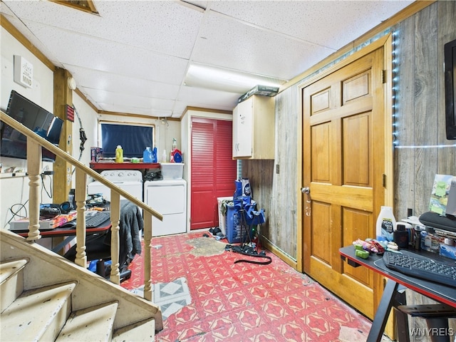 1847 Tuscarora Rd, Niagara, NY 14304 - storage area featuring separate washer and dryer