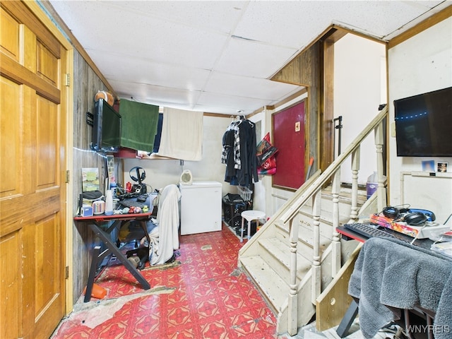 1847 Tuscarora Rd, Niagara, NY 14304 - office space featuring a paneled ceiling and tile patterned floors