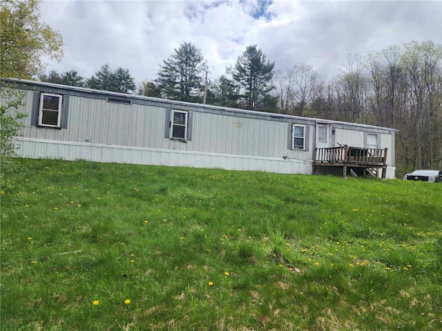 5123 Wixon Rd Unit 3, Campbell, NY 14870 - manufactured / mobile home with a deck