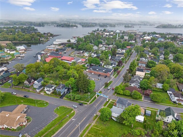 8 Washington St, Alexandria, NY 13607 - aerial overview of property's location featuring a large body of water and nearby suburban area