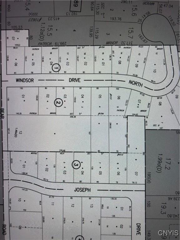 7653 Windsor Dr N, Clay, NY 13212 - map showing property parcels