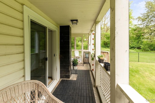3721 Cold Springs Rd, Lysander, NY 13027 - view of covered porch