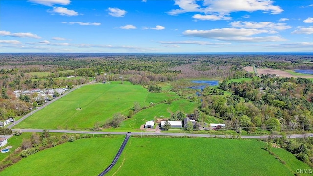 view of property location featuring a heavily wooded area