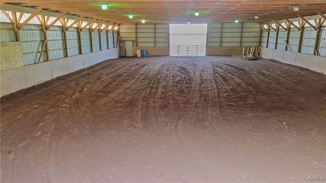 view of horse barn