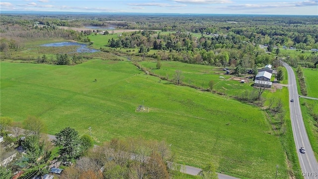 overview of rural landscape featuring a large body of water