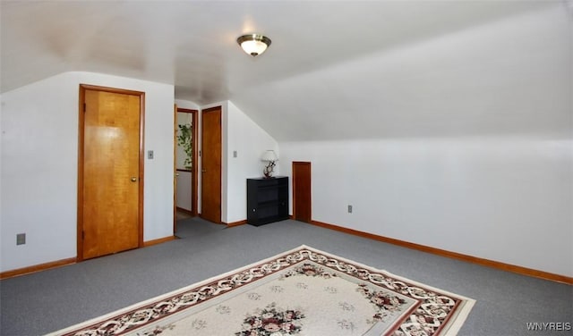 150 Leonard St, Lackawanna, NY 14218 - bonus room featuring carpet flooring, vaulted ceiling, and baseboards
