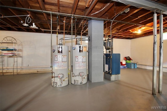150 Leonard St, Lackawanna, NY 14218 - unfinished basement with gas water heater