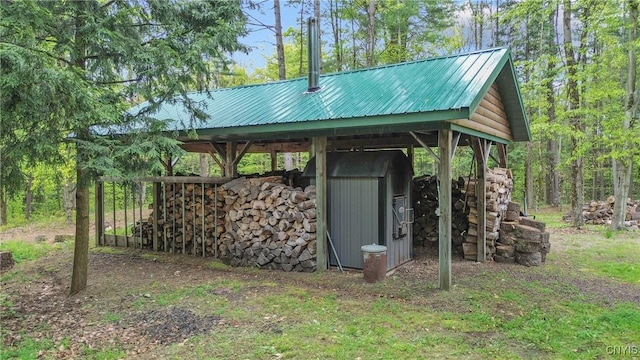 view of outdoor structure