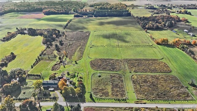 5195 Genesee Rd, North Collins, NY 14141 - aerial overview of property's location featuring rural landscape